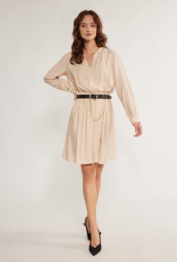 Koszulowa sukienka z wiskozy