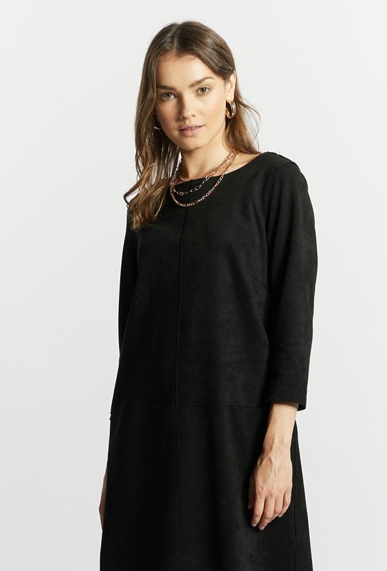 Sukienka imitująca zamsz