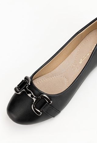 Czarne baleriny NESSO