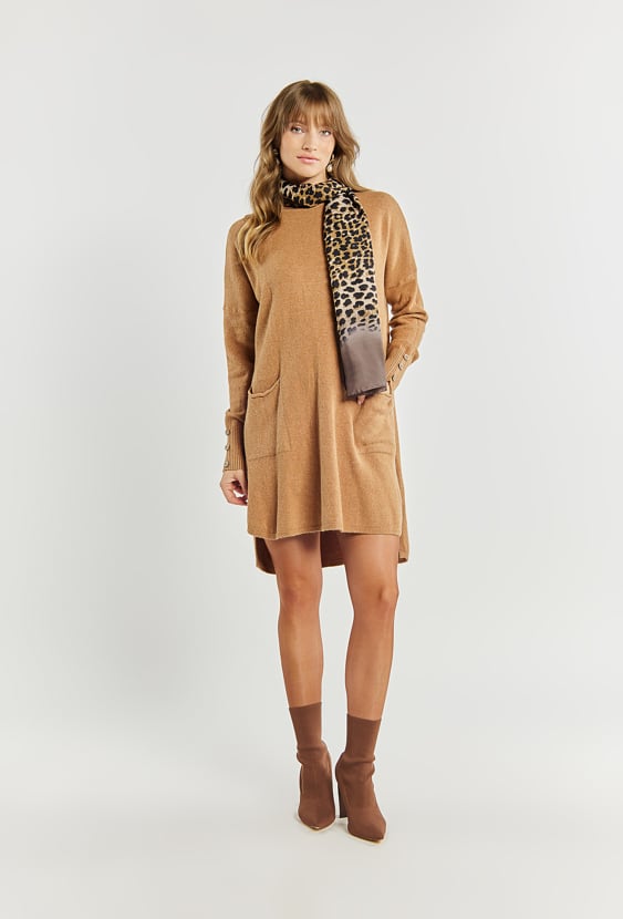 Swetrowa sukienka damska