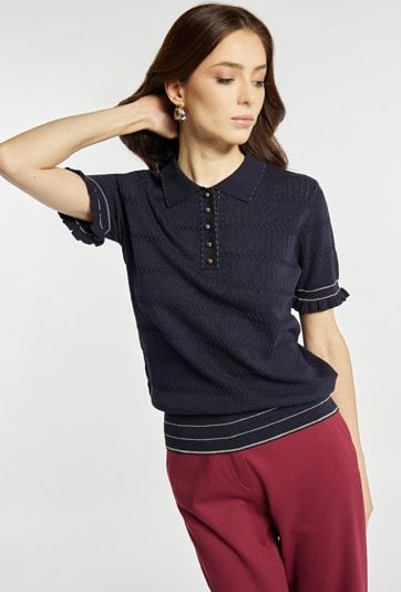 Sweter damski z kołnierzem