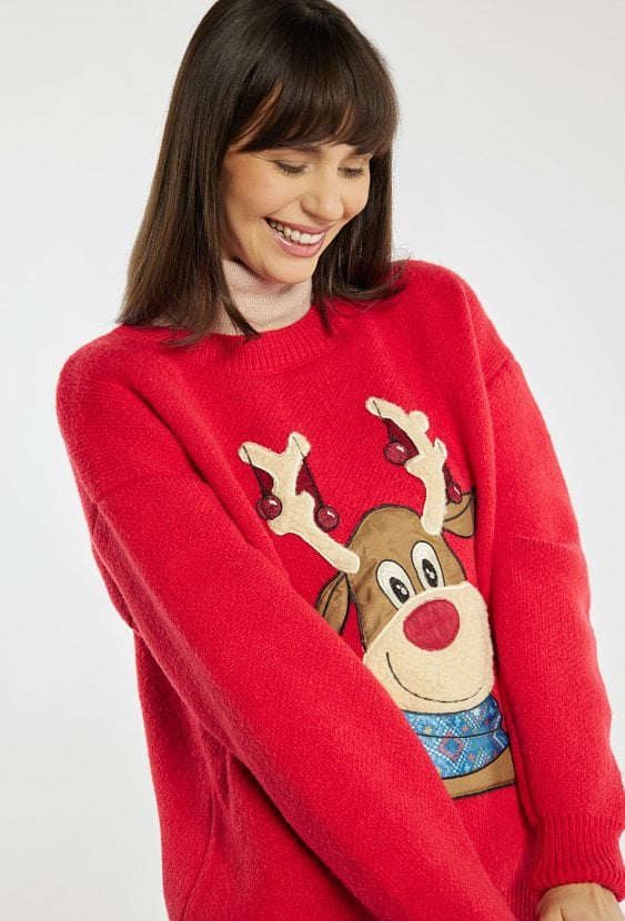 Sweter z motywem renifera