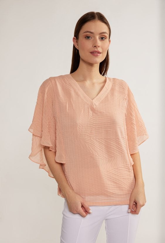 Bluzka damska z falbanką