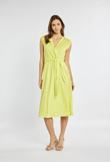 Sukienka z dodatkiem lnu