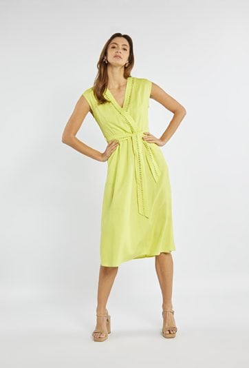 Sukienka z dodatkiem lnu