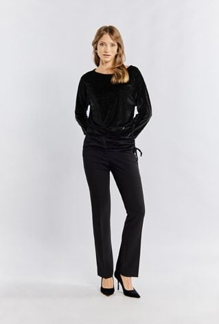 Bluza damska ze złotymi dżetami