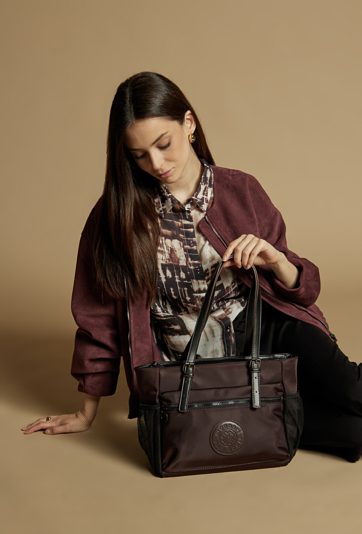 Shopper z kieszeniami