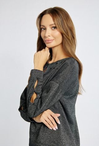 Połyskująca bluza damska