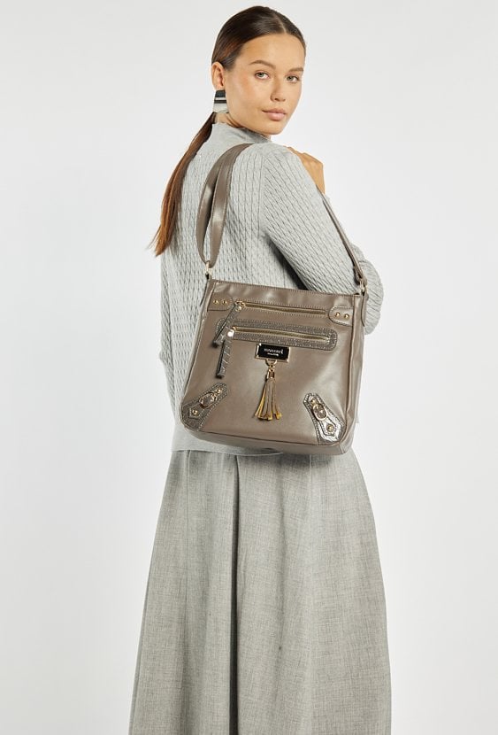 Torba damska z frędzlami