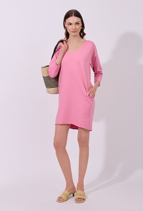 Sukienka mini z bawełną