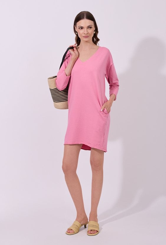 Sukienka mini z bawełną