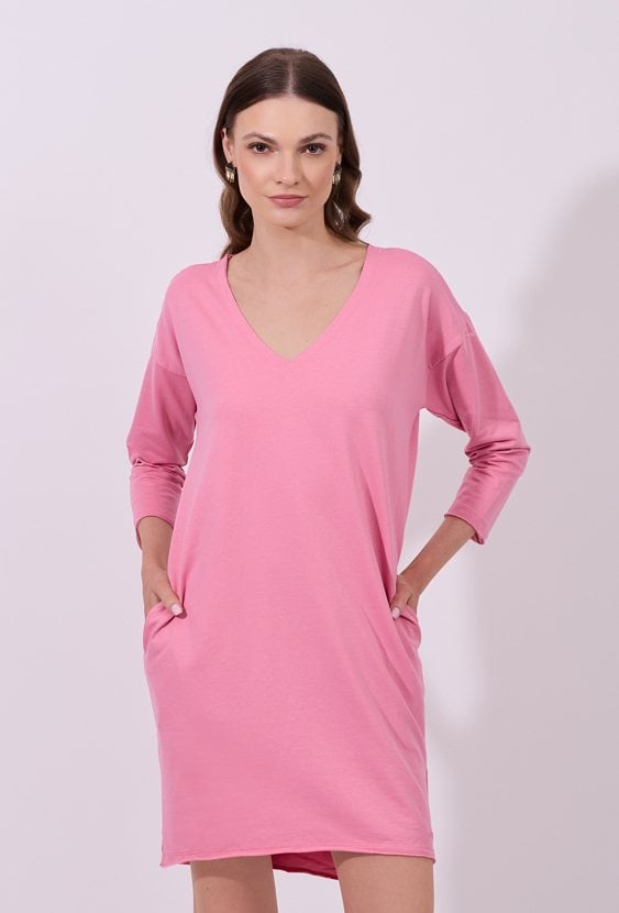 Sukienka mini z bawełną