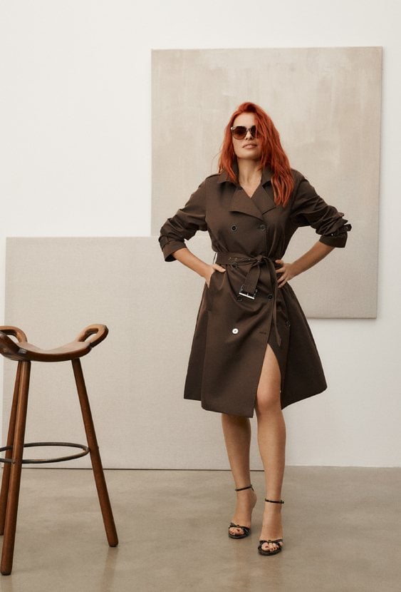 Klasyczny trencz damski