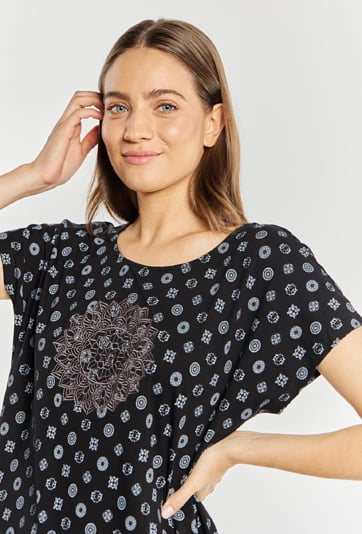 Luźna góra od piżamy