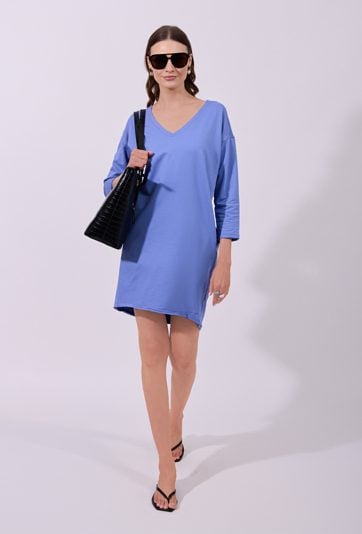 Sukienka mini z bawełną