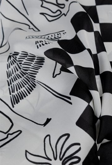 Czarno-biała apaszka