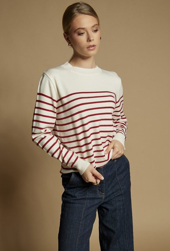 Sweter w paski