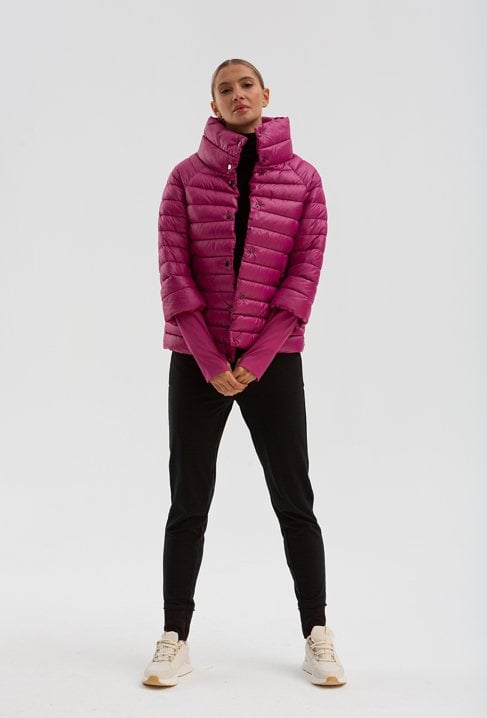 Różowa krótka kurtka