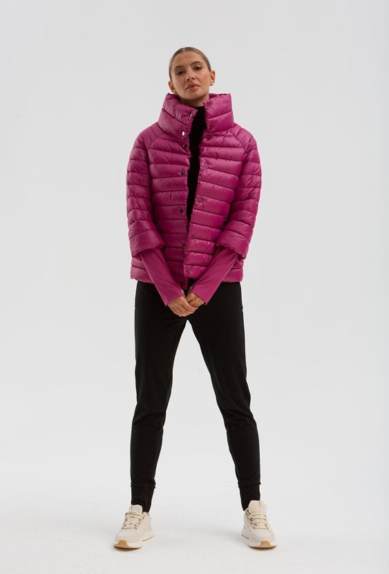 Różowa krótka kurtka