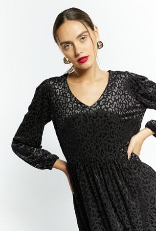 Welurowa sukienka mini