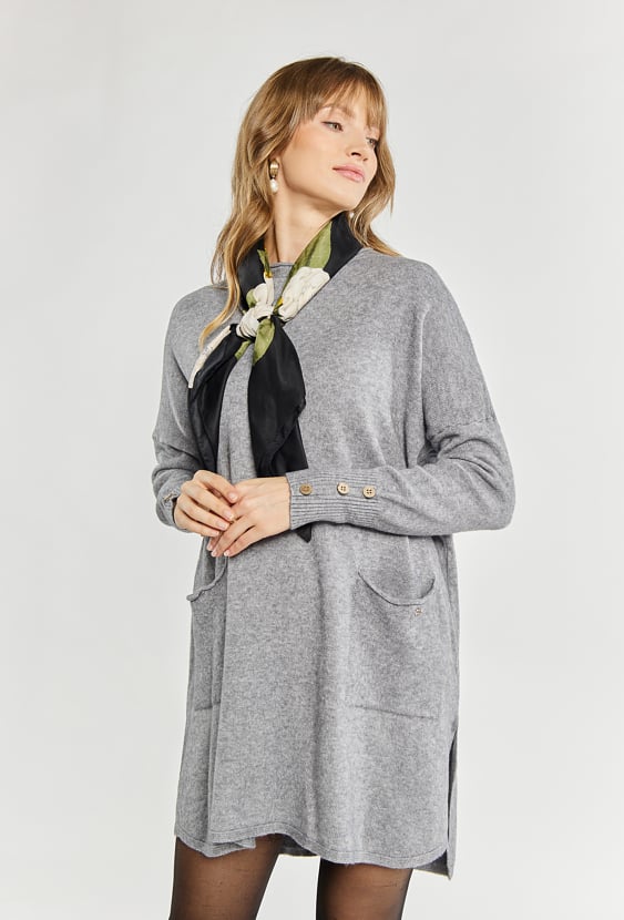 Swetrowa sukienka damska