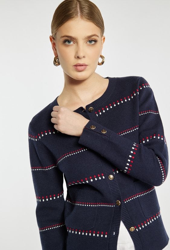 Rozpinany sweter damski