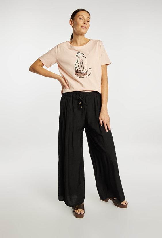 T-shirt z kotem