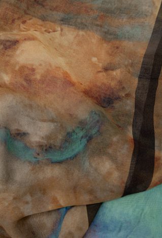 Wiosenny szal damski