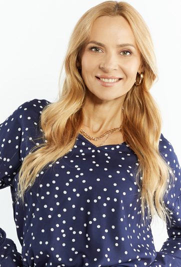 Bluzka damska w kropki