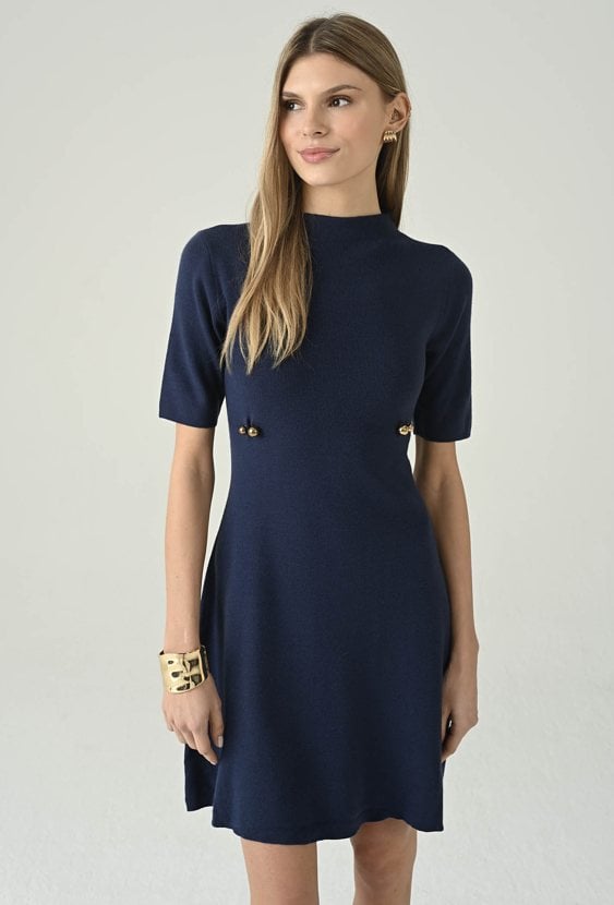 Dzianinowa sukienka z wiskozą