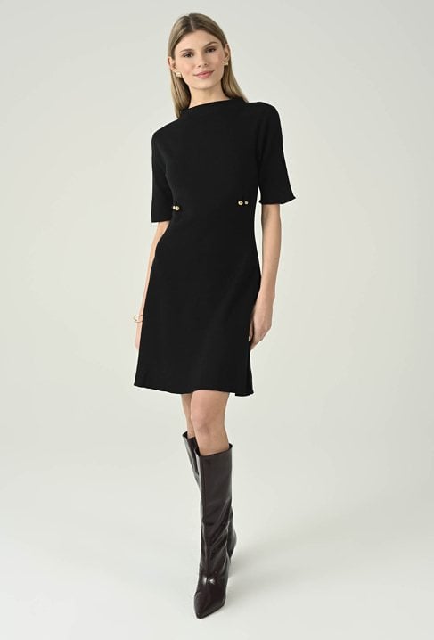 Dzianinowa sukienka z wiskozą