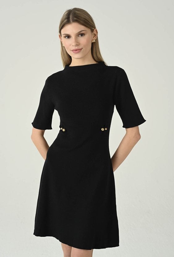 Dzianinowa sukienka z wiskozą