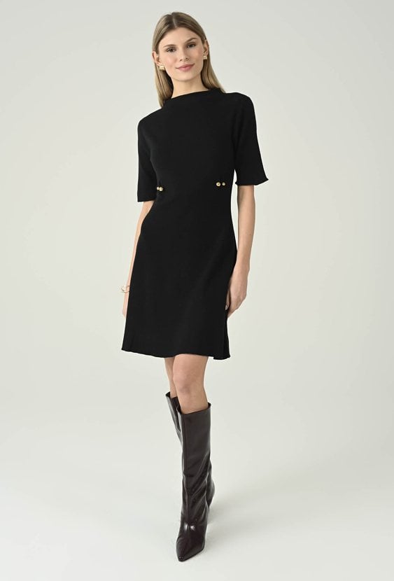 Dzianinowa sukienka z wiskozą