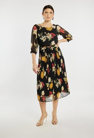 Elegancka sukienka z wzorem