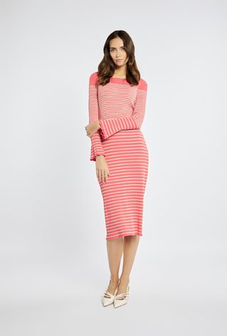 Dopasowana sukienka z wiskozy