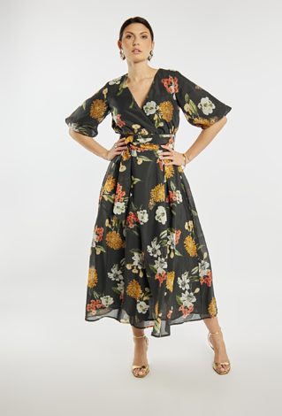 Elegancka sukienka w kwiaty