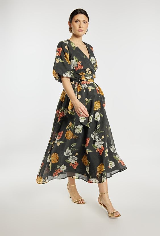 Elegancka sukienka w kwiaty