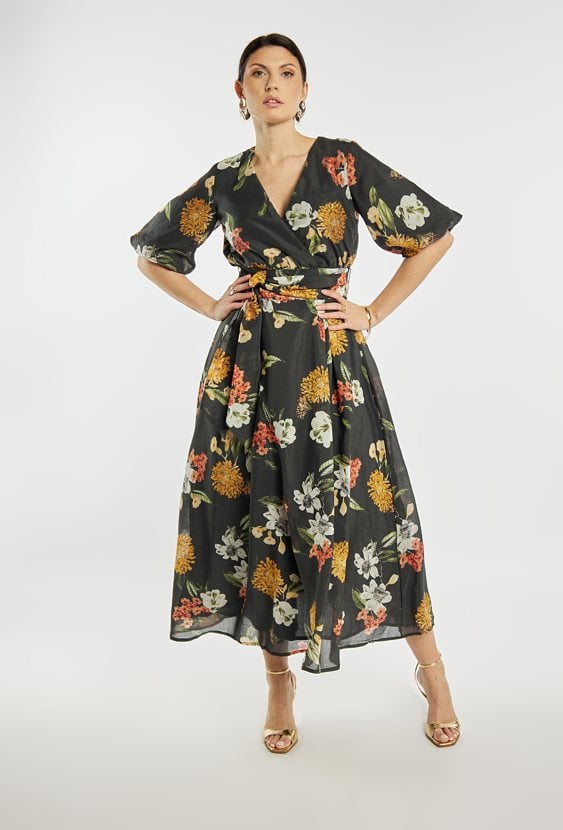 Elegancka sukienka w kwiaty