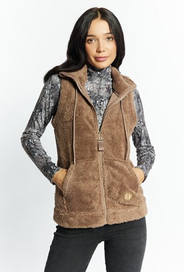 Kamizelka damska z kapturem