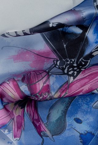 Apaszka z wzorem motyla