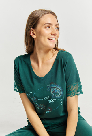 Koszulka od piżamy z koronką