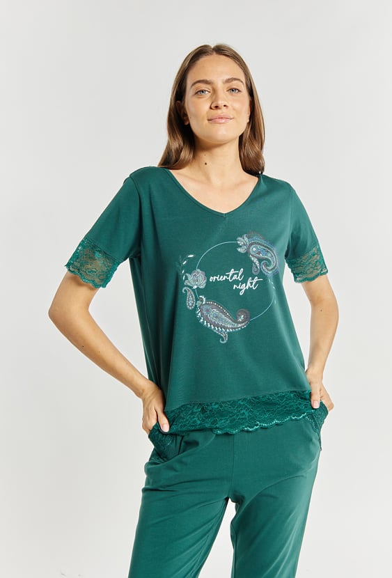 Koszulka od piżamy z koronką