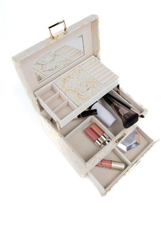 Elegancki kuferek z lusterkiem