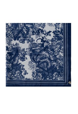 Apaszka z granatowym wzorem