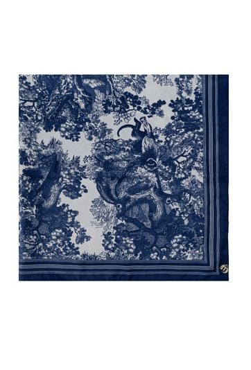 Apaszka z granatowym wzorem