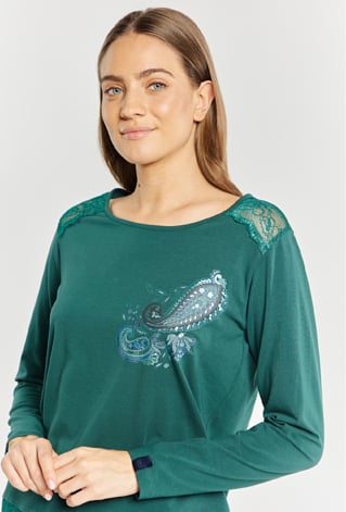 Bawełniana góra od piżamy