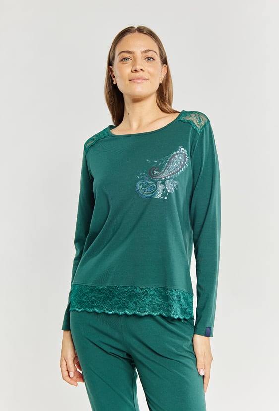 Bawełniana góra od piżamy