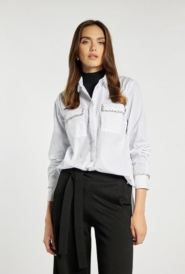 Biała koszula damska