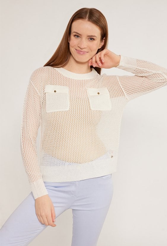 Sweter z siateczki