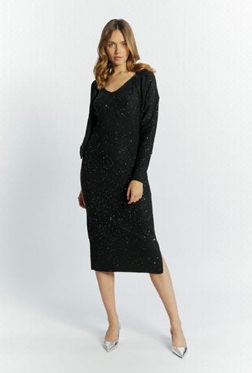 Sukienka damska z cekinami